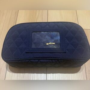 Vera Bradley Small Travel Cosmetic Case Navy Blue NWOT